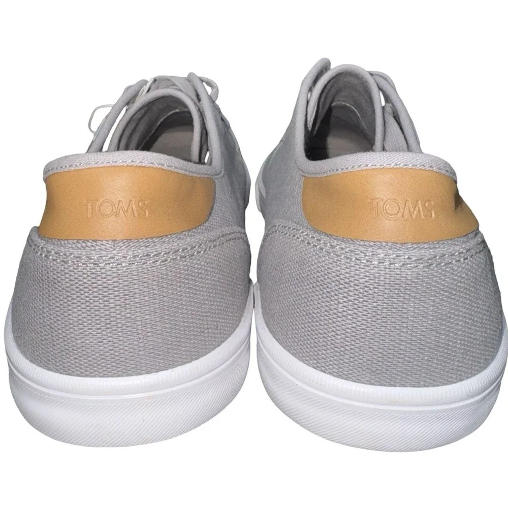 TOMS Carlo Mens Size 14 Sneakers Canvas Casual Low Top Fashion Casual Grey New